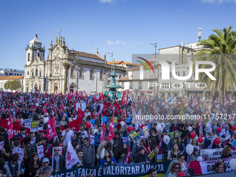 A workers' strike, called by the CGTP union unit, takes place in Porto and Lisbon, where workers demonstrate for better pensions, wages, and...