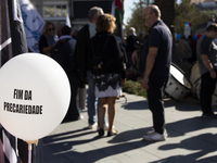 A workers' strike, called by the CGTP union unit, takes place in Porto and Lisbon, where workers demonstrate for better pensions, wages, and...