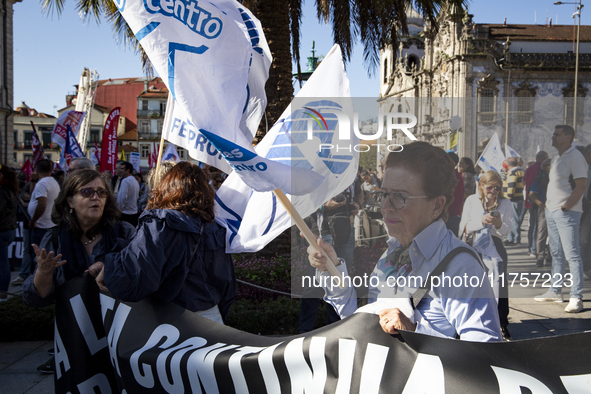 A workers' strike, called by the CGTP union unit, takes place in Porto and Lisbon, where workers demonstrate for better pensions, wages, and...