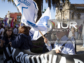 A workers' strike, called by the CGTP union unit, takes place in Porto and Lisbon, where workers demonstrate for better pensions, wages, and...