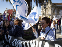 A workers' strike, called by the CGTP union unit, takes place in Porto and Lisbon, where workers demonstrate for better pensions, wages, and...