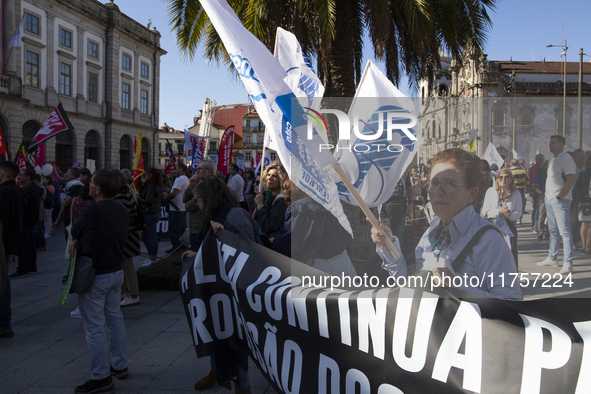 A workers' strike, called by the CGTP union unit, takes place in Porto and Lisbon, where workers demonstrate for better pensions, wages, and...