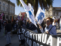 A workers' strike, called by the CGTP union unit, takes place in Porto and Lisbon, where workers demonstrate for better pensions, wages, and...