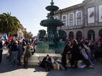 A workers' strike, called by the CGTP union unit, takes place in Porto and Lisbon, where workers demonstrate for better pensions, wages, and...