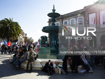 A workers' strike, called by the CGTP union unit, takes place in Porto and Lisbon, where workers demonstrate for better pensions, wages, and...