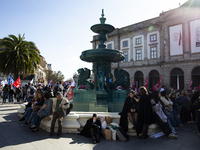 A workers' strike, called by the CGTP union unit, takes place in Porto and Lisbon, where workers demonstrate for better pensions, wages, and...