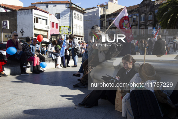 A workers' strike, called by the CGTP union unit, takes place in Porto and Lisbon, where workers demonstrate for better pensions, wages, and...