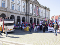 A workers' strike, called by the CGTP union unit, takes place in Porto and Lisbon, where workers demonstrate for better pensions, wages, and...