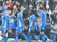 Kwame Poku (11 Peterborough United) celebrates after scoring the team's third goal during the Sky Bet League 1 match between Peterborough an...