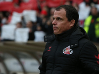 Sunderland Head Coach Regis Le Bris is present during the Sky Bet Championship match between Sunderland and Coventry City at the Stadium Of...