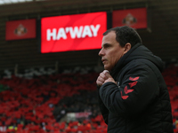 Sunderland Head Coach Regis Le Bris is present during the Sky Bet Championship match between Sunderland and Coventry City at the Stadium Of...