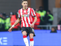 Jan Bednarek of Southampton participates in the Premier League match between Wolverhampton Wanderers and Southampton at Molineux in Wolverha...