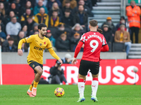 Rayan Ait-Nouri of Wolves is in action during the Premier League match between Wolverhampton Wanderers and Southampton at Molineux in Wolver...