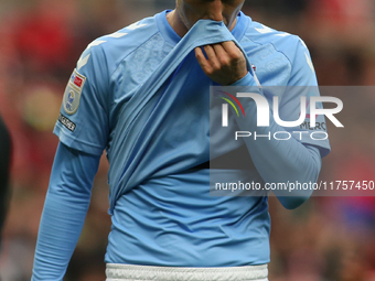 Victor Torp of Coventry City shows dejection during the Sky Bet Championship match between Sunderland and Coventry City at the Stadium Of Li...