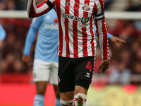 Dan Neil appeals during the Sky Bet Championship match between Sunderland and Coventry City at the Stadium Of Light in Sunderland, England,...