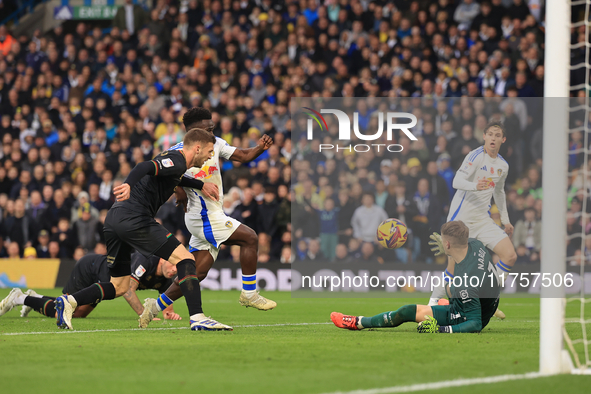 Paul Nardi (QPR) makes a save during the Sky Bet Championship match between Leeds United and Queens Park Rangers at Elland Road in Leeds, Un...