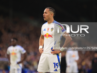 Mateo Joseph (Leeds United) participates in the Sky Bet Championship match between Leeds United and Queens Park Rangers at Elland Road in Le...