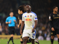 Wilfried Gnonto (Leeds United) rues a miss during the Sky Bet Championship match between Leeds United and Queens Park Rangers at Elland Road...