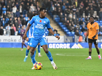 Kwame Poku (11 Peterborough United) controls the ball during the Sky Bet League 1 match between Peterborough and Cambridge United in Peterbo...