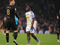 Wilfried Gnonto (Leeds United) rues a miss during the Sky Bet Championship match between Leeds United and Queens Park Rangers at Elland Road...