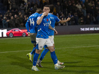 Louie Barry #20 of Stockport County F.C. celebrates his goal during the Sky Bet League 1 match between Stockport County and Bolton Wanderers...