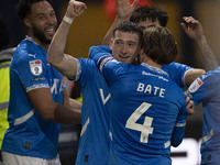 Louie Barry #20 of Stockport County F.C. celebrates his goal during the Sky Bet League 1 match between Stockport County and Bolton Wanderers...