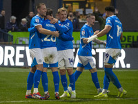 Fraser Horsfall #6 of Stockport County F.C. celebrates his goal during the Sky Bet League 1 match between Stockport County and Bolton Wander...