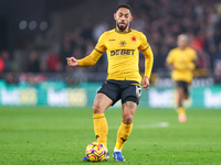 Matheus Cunha of Wolves is on the ball during the Premier League match between Wolverhampton Wanderers and Southampton at Molineux in Wolver...