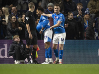 Odin Bailey #27 of Stockport County F.C. celebrates his goal during the Sky Bet League 1 match between Stockport County and Bolton Wanderers...