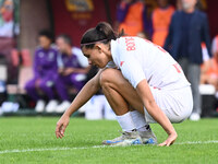 Agnese Bonfantini of A.C.F. Fiorentina participates in the 9th day of the Serie A Femminile eBay Championship between A.S. Roma and A.C.F. F...