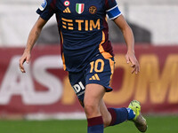 Manuela Giugliano of A.S. Roma Femminile participates in the 9th day of the Serie A Femminile eBay Championship between A.S. Roma and A.C.F....