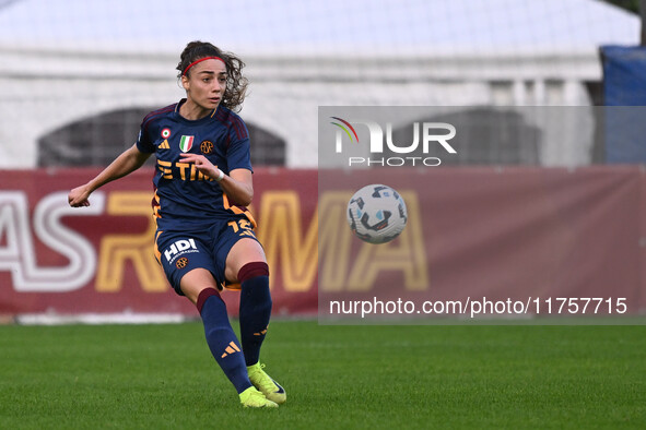 Benedetta Glionna of A.S. Roma Femminile is in action during the 9th day of the Serie A Femminile eBay Championship between A.S. Roma and A....