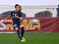 Benedetta Glionna of A.S. Roma Femminile is in action during the 9th day of the Serie A Femminile eBay Championship between A.S. Roma and A....