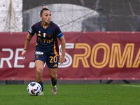 Giada Greggi of A.S. Roma Femminile plays during the 9th day of the Serie A Femminile eBay Championship between A.S. Roma and A.C.F. Fiorent...