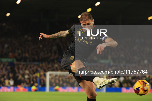 Steve Cook (QPR) crosses during the Sky Bet Championship match between Leeds United and Queens Park Rangers at Elland Road in Leeds, England...