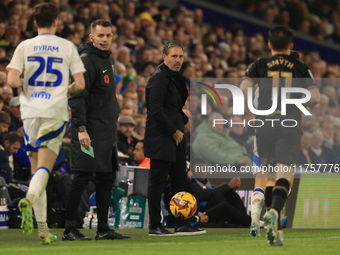 Marti Cifuentes, QPR manager, is present during the Sky Bet Championship match between Leeds United and Queens Park Rangers at Elland Road i...