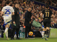 Marti Cifuentes, QPR manager, is present during the Sky Bet Championship match between Leeds United and Queens Park Rangers at Elland Road i...