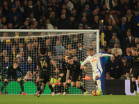 Joel Piroe (Leeds United) participates in the Sky Bet Championship match between Leeds United and Queens Park Rangers at Elland Road in Leed...