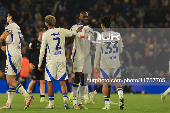 Josuha Guilavogui (Leeds United) after the Sky Bet Championship match between Leeds United and Queens Park Rangers at Elland Road in Leeds,...