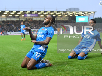 During the Sky Bet League 1 match between Peterborough and Cambridge United in Peterborough, England, on November 9, 2024. (