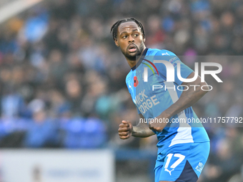 Ricky Jade Jones (17 Peterborough United) looks on during the Sky Bet League 1 match between Peterborough and Cambridge United at London Roa...