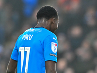 Kwame Poku (11 Peterborough United) participates in the Sky Bet League 1 match between Peterborough and Cambridge United at London Road in P...