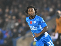 Harley Mills (34 Peterborough United) participates in the Sky Bet League 1 match between Peterborough and Cambridge United at London Road in...