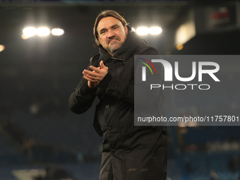 Daniel Farke, Leeds United manager, after the Sky Bet Championship match between Leeds United and Queens Park Rangers at Elland Road in Leed...