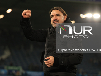 Daniel Farke, Leeds United manager, after the Sky Bet Championship match between Leeds United and Queens Park Rangers at Elland Road in Leed...