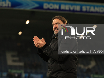 Daniel Farke, Leeds United manager, after the Sky Bet Championship match between Leeds United and Queens Park Rangers at Elland Road in Leed...