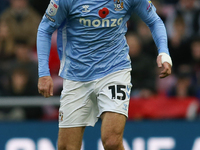 Liam Kitching of Coventry City participates in the Sky Bet Championship match between Sunderland and Coventry City at the Stadium Of Light i...