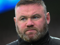 Wayne Rooney manages Plymouth Argyle during the Sky Bet Championship match between Derby County and Plymouth Argyle at Pride Park in Derby,...