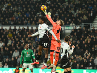 Daniel Grimshaw of Plymouth Argyle competes with Dajaune Brown of Derby County during the Sky Bet Championship match between Derby County an...