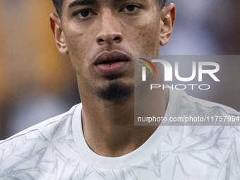 Jude Bellingham of Real Madrid CF appears during the La Liga EA Sports 2024/25 football match between Real Madrid CF and CA Osasuna at Estad...